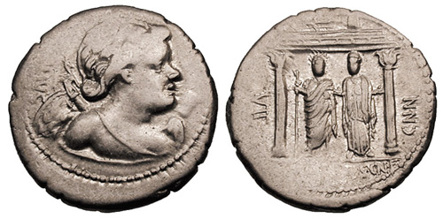 egnatia roman coin denarius